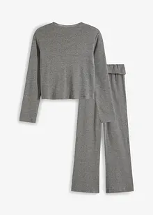 Meisjes longsleeve en bootcut broek (2-dlg. set), bonprix