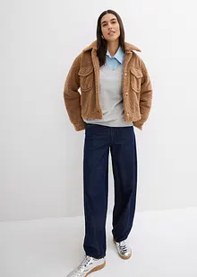 Oversized sweater van een zachte katoen-mix, bonprix