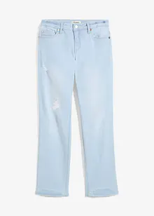 Straight jeans, mid waist, cropped, bonprix