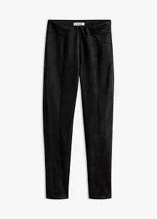 Imitatieleren broek met comfortabele band, bonprix