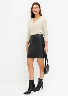 Imitatieleren rok, bonprix