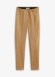 Imitatieleren broek met comfortabele band, bonprix