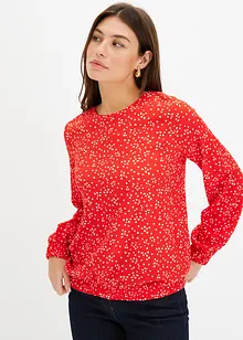 Longsleeve van jerseycrêpe, bonprix