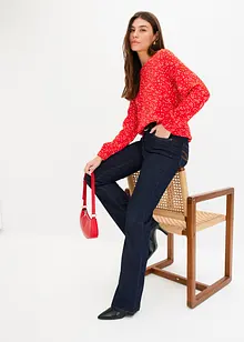 Longsleeve van jerseycrêpe, bonprix
