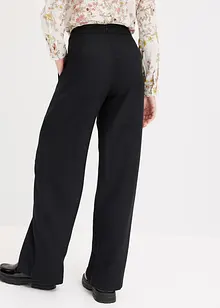 Bandplooibroek in linnenlook met gekruiste band, bonprix
