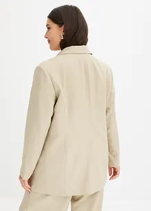 Blazer in linnen-look met gestreepte voering, bonprix