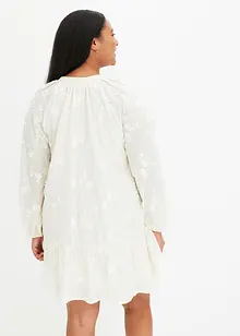 Jurk met bloemen-applicatie, bonprix