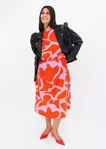 Gedessineerde midi jurk, bonprix