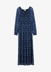 Gebloemde maxi jurk van mesh, bonprix