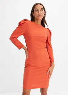 Geribde jurk van jersey, bonprix