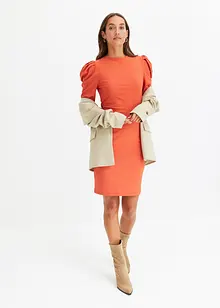 Geribde jurk van jersey, bonprix