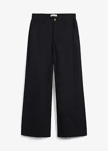 Wijde broek van puur katoen, high waist, bonprix