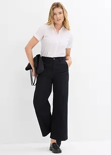 Wijde broek van puur katoen, high waist, bonprix