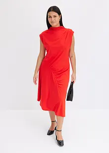Midi jurk met asymmetrische zoom, bonprix