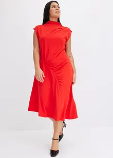 Midi jurk met asymmetrische zoom, bonprix