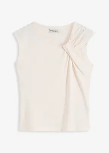 Shirt van een elastische katoenmix met een twist, bonprix