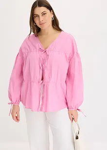 Blouse met strikjes, bonprix