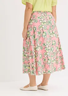Midi rok van een soepele viscosemix, bonprix