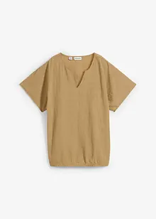 Oversized blouse met elastische zoom, bonprix