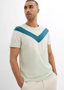 T-shirt met biologisch katoen, slim fit, bonprix