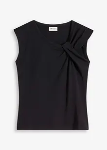 Shirt van een elastische katoenmix met een twist, bonprix