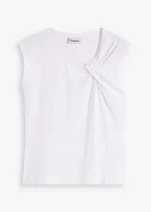 Shirt van een elastische katoenmix met een twist, bonprix