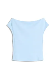 Off-shoulder shirt van puur biologisch katoen, bonprix