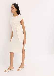 Jerseyjurk van elastische katoenmix met knopen, bonprix