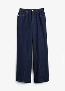 Wide leg jeans, high waist, low stretch, bonprix