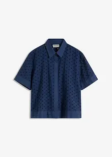 Blouse met broderie, bonprix
