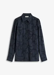 Blouse van jaquard chiffon, bonprix