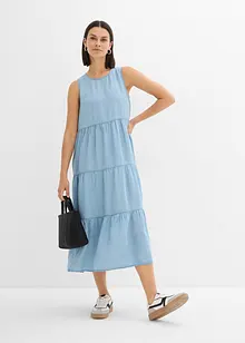 Midi jurk van gladde Lyocell, bonprix