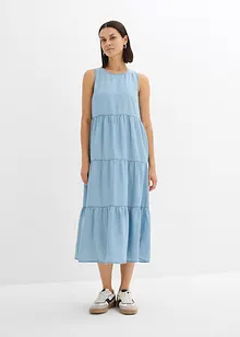 Midi jurk van gladde Lyocell, bonprix