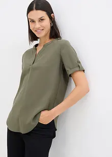 Blouse met korte mouwen van een soepele viscosemix, bonprix