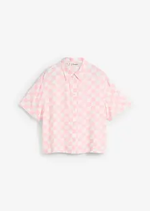 Geruite blouse met korte mouwen, bonprix