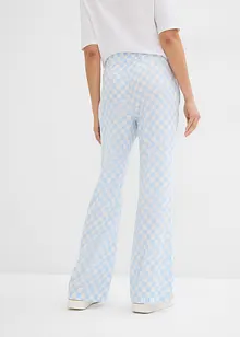 Geruite Marlene Dietrich broek van soepele viscose, bonprix