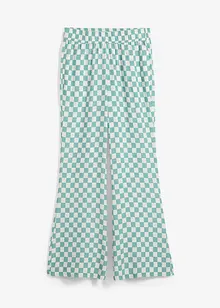 Geruite Marlene Dietrich broek van soepele viscose, bonprix