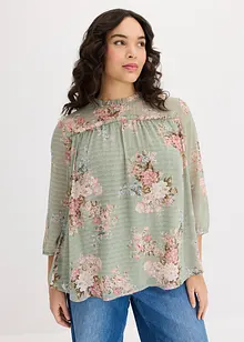 Chiffon tuniek bedrukt, bonprix