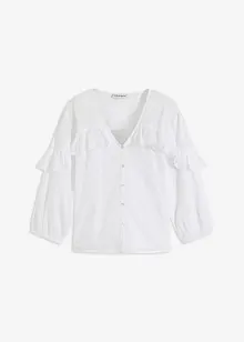 Lichte blouse met volants, bonprix
