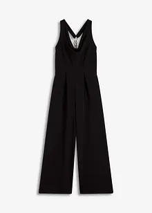 Jumpsuit met watervalhals, bonprix