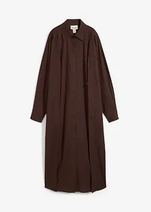 Oversized overhemdjurk van een viscosemix, bonprix