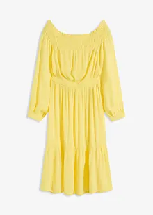 Carmen jurk van gestructureerde viscose, bonprix