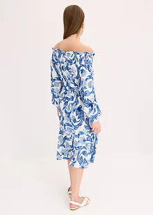 Carmen jurk van gestructureerde viscose, bonprix