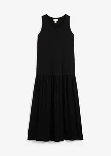Maxi jurk met materiaalmix, bonprix