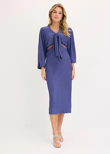 Midi jurk met cut-outs, bonprix