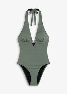 Halter badpak met glansgaren, bonprix