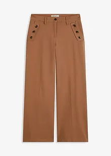 Twill broek met sierknopen, bonprix