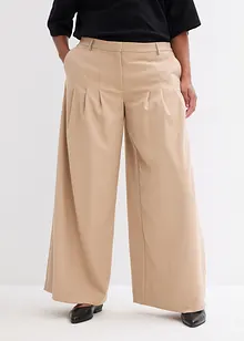 Bandplooibroek met hoge band van viscose-mix, bonprix
