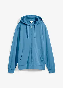 Sweater met capuchon en ritssluiting, bonprix