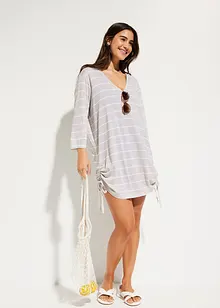 Lang strandshirt met capuchon van viscose, bonprix